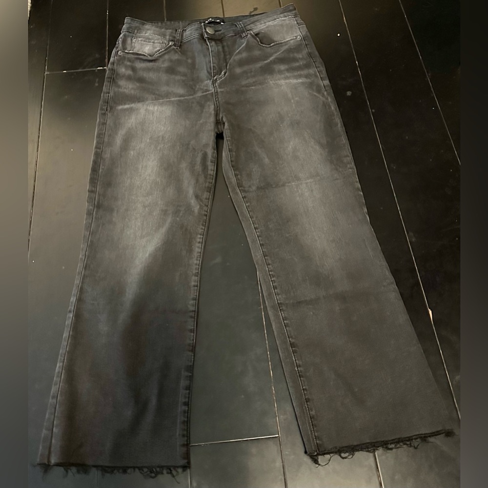 Women’s STS BLUE brooke kick flare jeans, Black vintage washed, 32